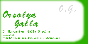 orsolya galla business card